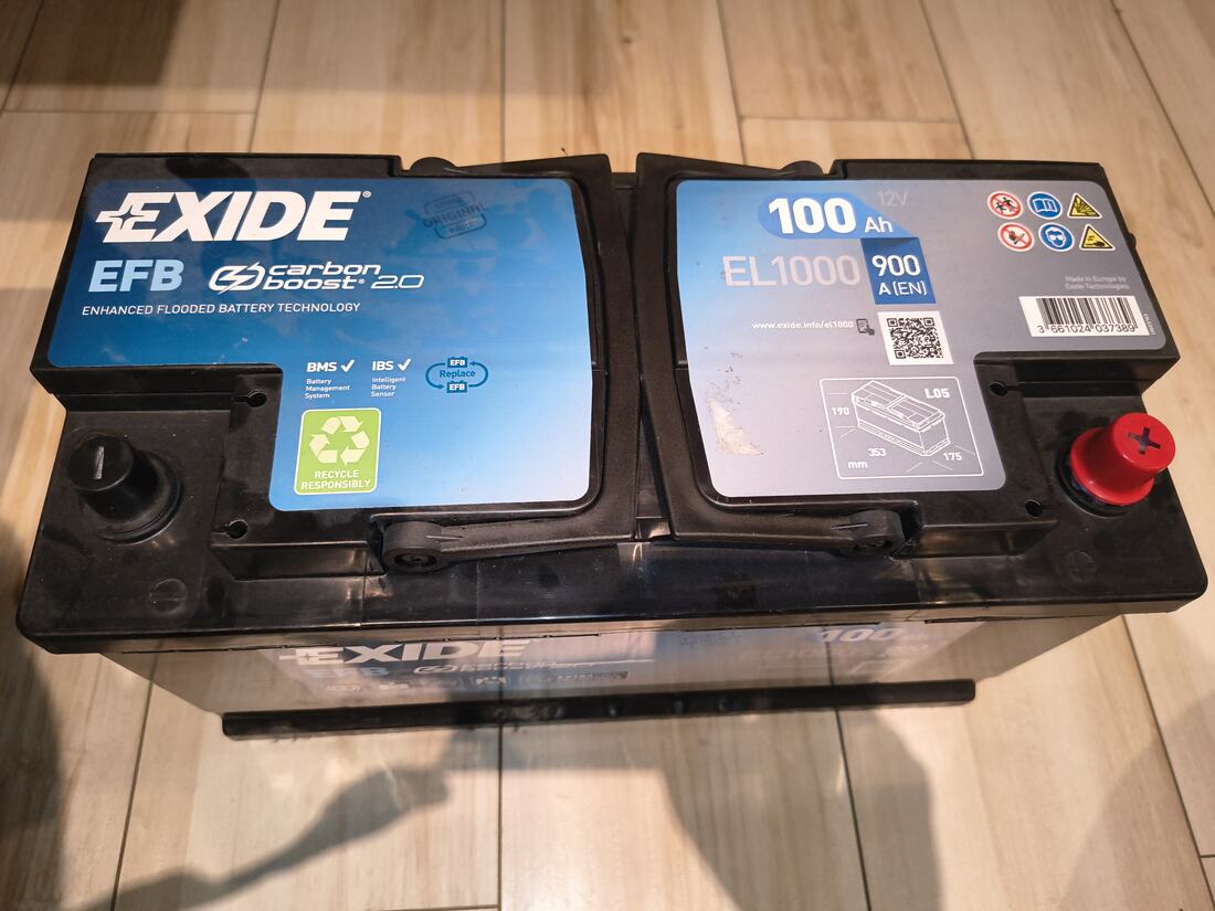 Akumulator Exide EFB 100Ah